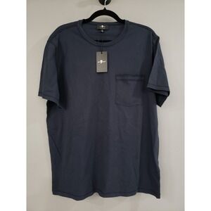NEW SIZE LARGE 7 FOR ALL MANKIND Seven Men's T-shirt SS pocket tee - 100% COTTON